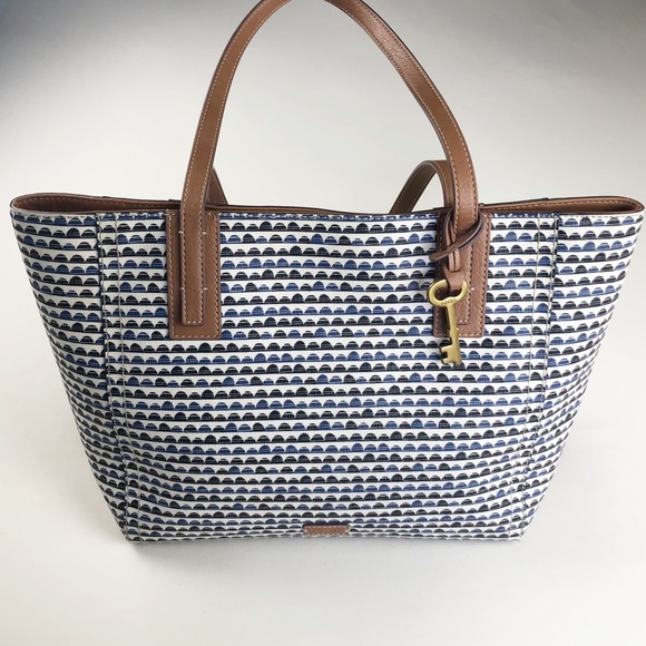 fossil rachel tote with zipper